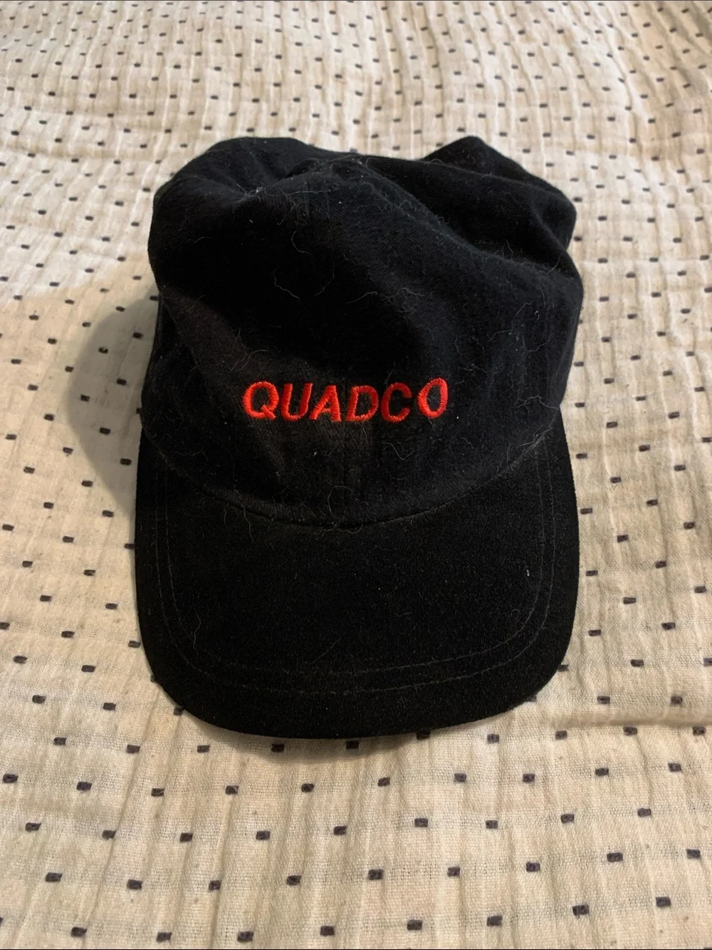 Black Embroidered Baseball Cap